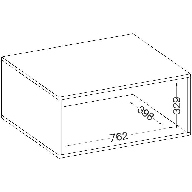 Szekrény 2f Malta világos szürke Typ 112,4