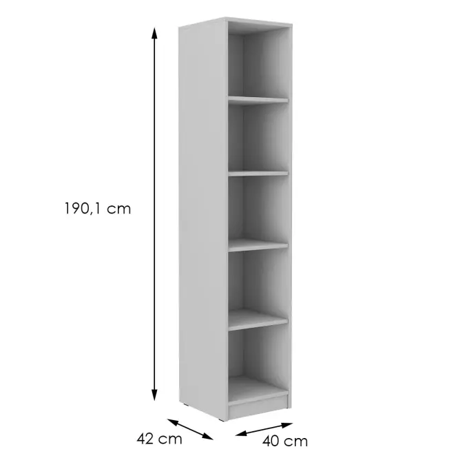 Regál Malta Világos szürke  Typ 109,2