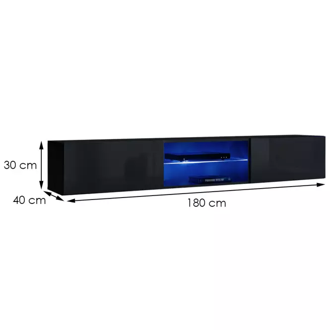 Szekrény 3 Switch fekete,2