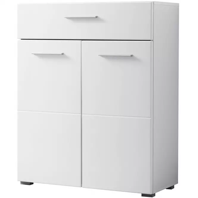 Komód Beny 2d1s fehér /fehér fényes 11008609,3