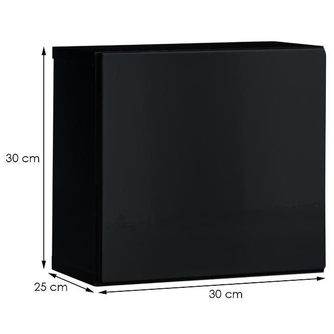 Fali szekrény Switch SW5 fekete,2