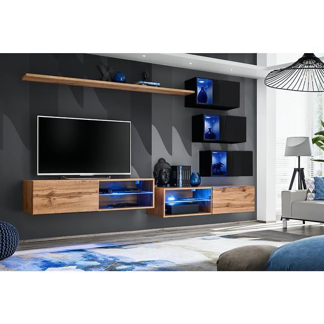 Fali szekrény Switch SW5 fekete