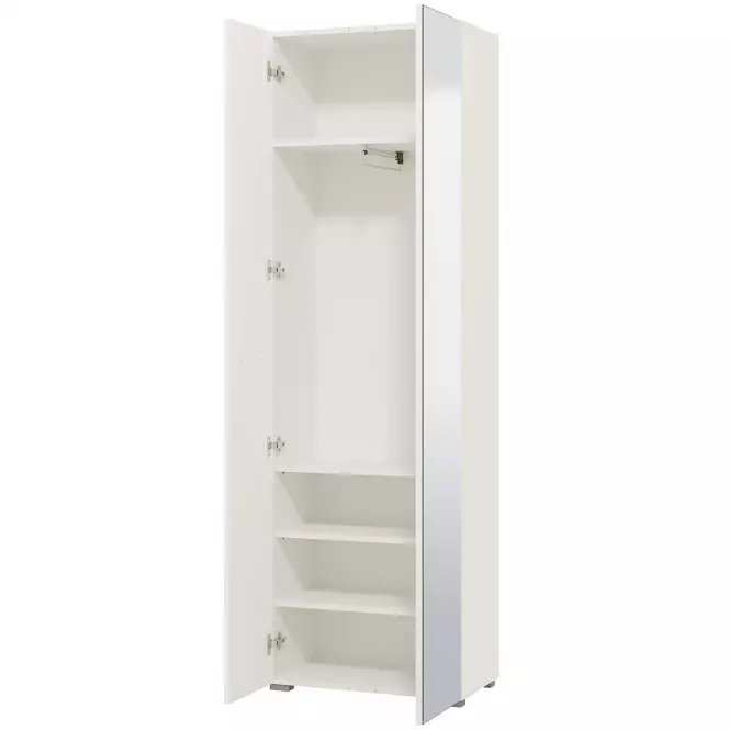 Szekrény Beny 60 2d fehér /fehér fényes 11008561,5