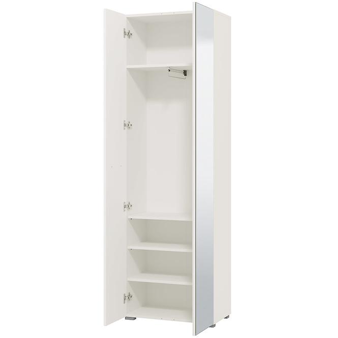 Szekrény Beny 60 2d fehér /fehér fényes 11008561,5