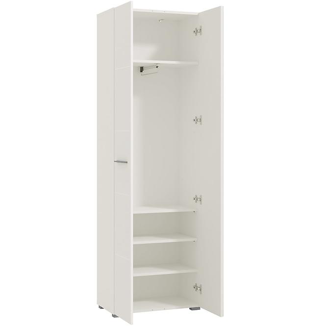 Szekrény Beny 60 2d fehér /fehér fényes 11008561,6