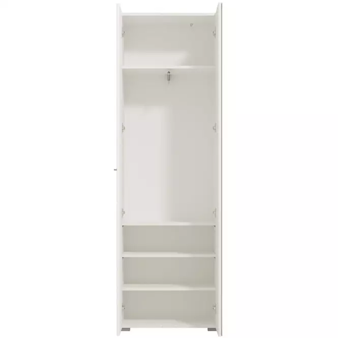 Szekrény Beny 60 2d fehér /fehér fényes 11008561,7