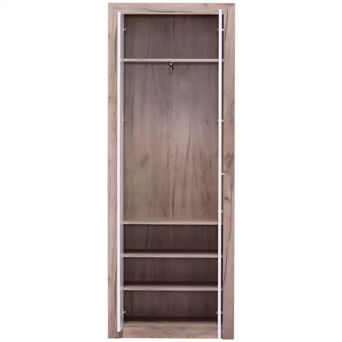 Szekrény Astor  Tölgy szürke/fehér fényes11008564,5