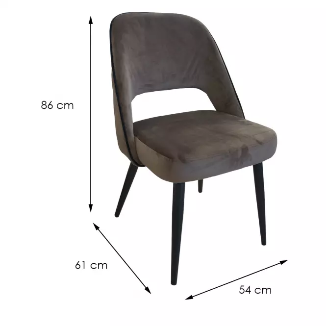 Szék WY-8111A BROWN 81 +BLACK