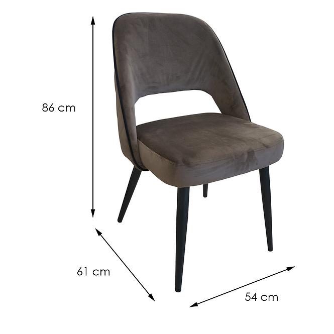 Szék WY-8111A BROWN 81 +BLACK,2