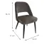 Szék WY-8111A BROWN 81 +BLACK,2