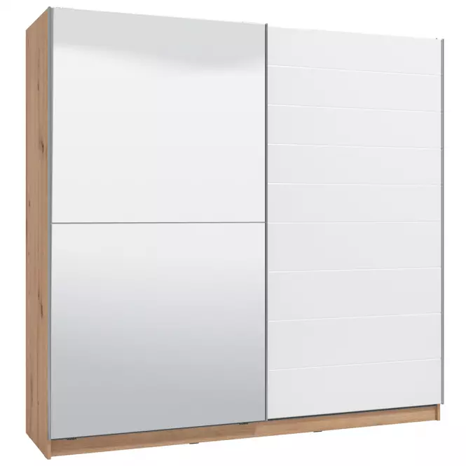 Szekrény Mondego 220 artisan/fehér fényű,4