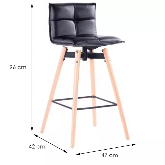 Bárszék DM291 Fekete,2