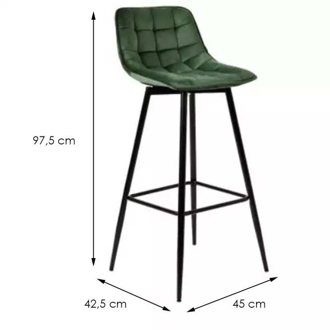 Bárszék DM509 Zöld,2