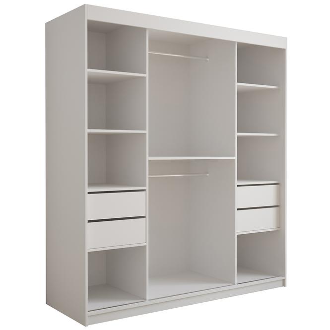 Szekrény Tapi 180 Biely/Fehér eko bőr