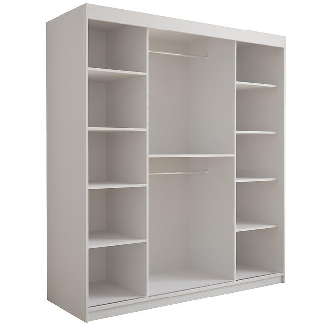 Szekrény Tapi 180 Biely/Fehér eko bőr,4