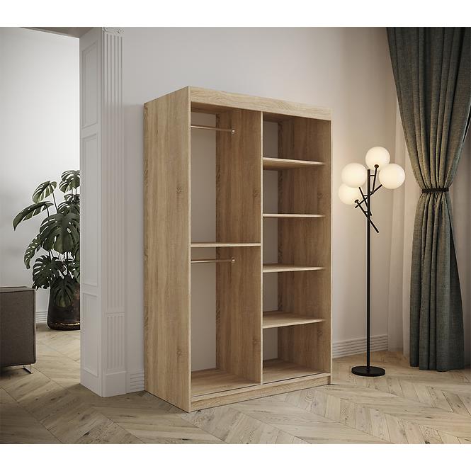 Szekrény Tapi 120 Dąb Sonoma/szürke,6