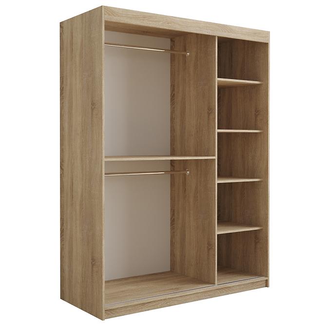 Szekrény Tapi 150 Dąb Sonoma/zöld,4