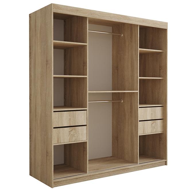 Szekrény Tapi 180 Dąb Sonoma/szürke