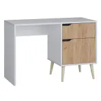 Íróasztal Agnar D.craft arany+fehér
