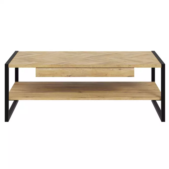 Dohányzóasztal Solletico tölgy spica heringbone/tölgy bartex,3