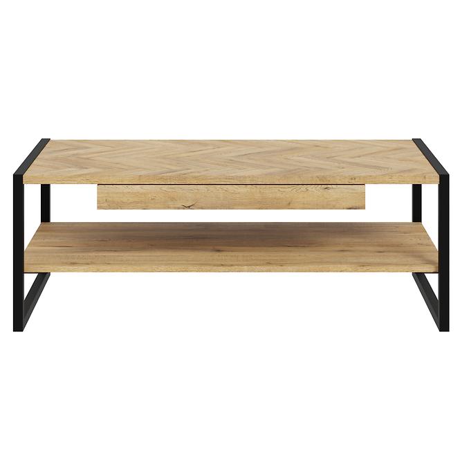 Dohányzóasztal Solletico tölgy spica heringbone/tölgy bartex,3