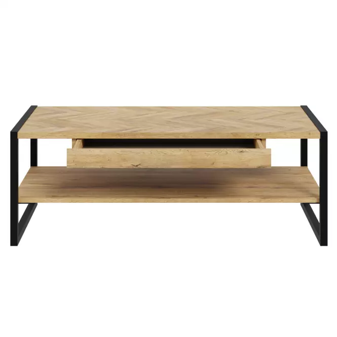 Dohányzóasztal Solletico tölgy spica heringbone/tölgy bartex,5