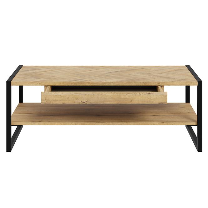 Dohányzóasztal Solletico tölgy spica heringbone/tölgy bartex,5