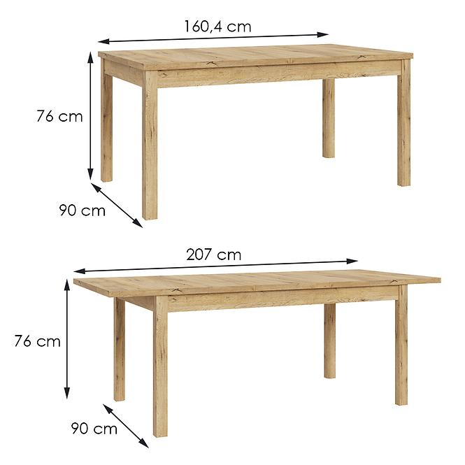 Asztal Solletico tölgy bartex,2