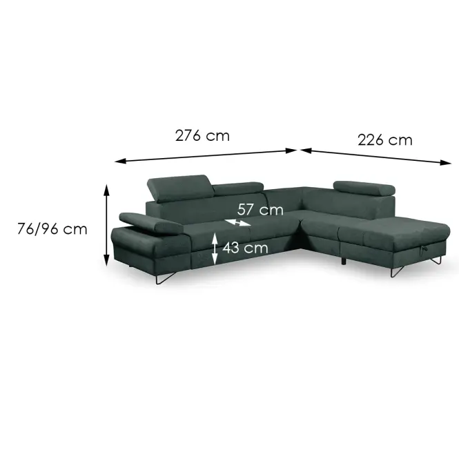Sarokgarnitúra szett Flavo P Loft 11,6