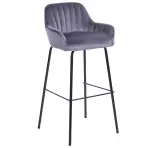 Bárszék  2-170a Grey Velvet