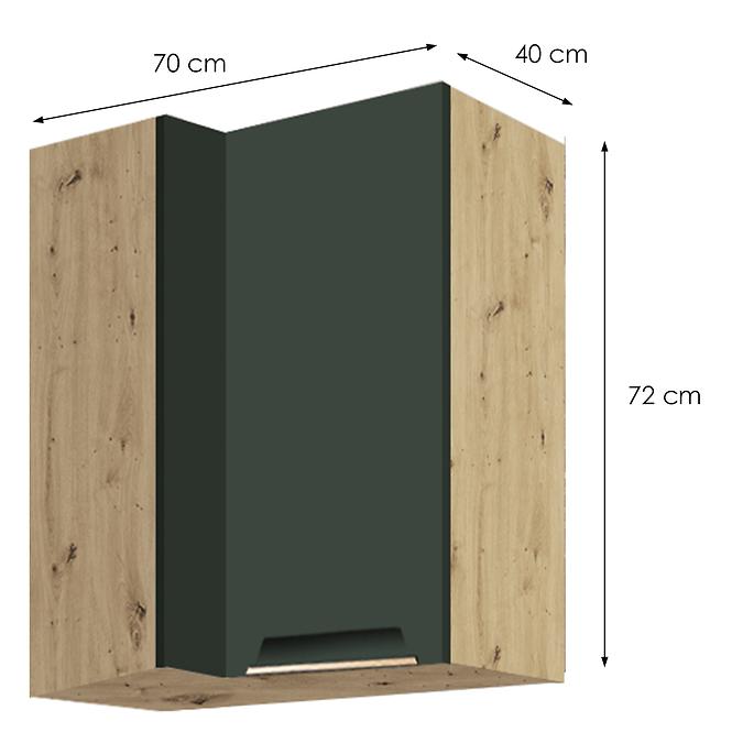 Konyhaszekrény Glamour 45g jobb Green