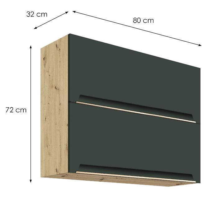 Konyhaszekrény Glamour48g Green