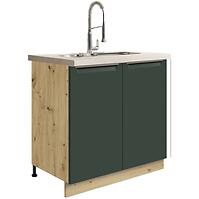 Konyhaszekrény Glamour12d Green