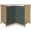 Konyhaszekrény Glamour 16d Uni Green Polc