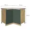 Konyhaszekrény Glamour 16d Uni Green Polc,2