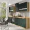 Konyhaszekrény Glamour 16d Uni Green Polc,4