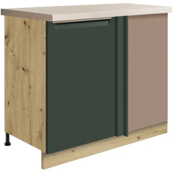 Konyhaszekrény Glamour 24d L Green Polc