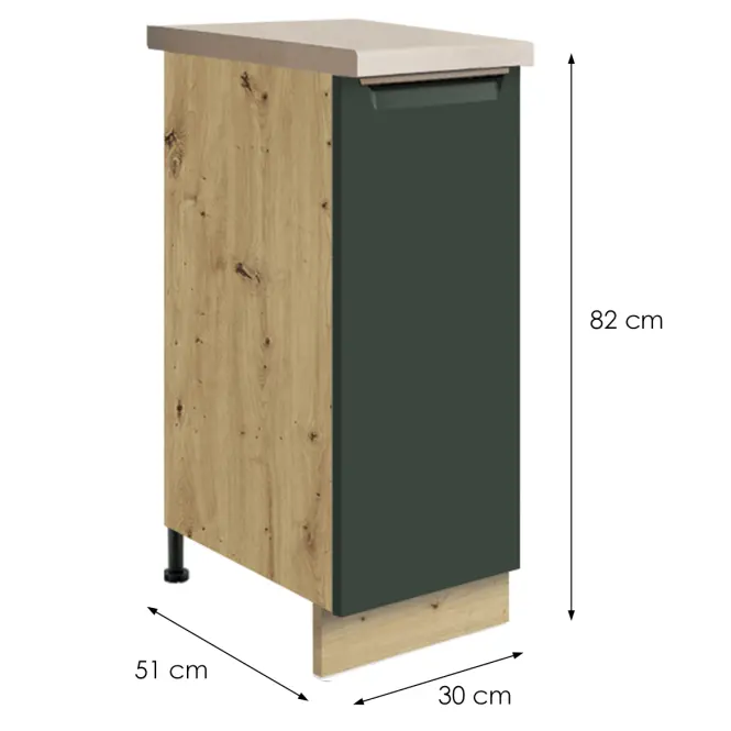Konyhaszekrény Glamour 26d Green Cargo,2