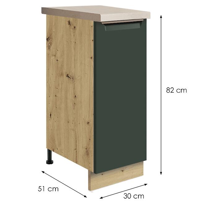 Konyhaszekrény Glamour 26d Green Cargo,2