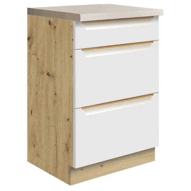 Konyhaszekrény Glamour9d White