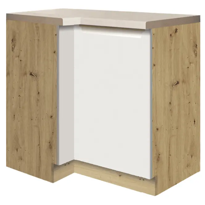Konyhaszekrény Glamour14d jobb White