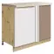 Konyhaszekrény Glamour 24d L White Polc