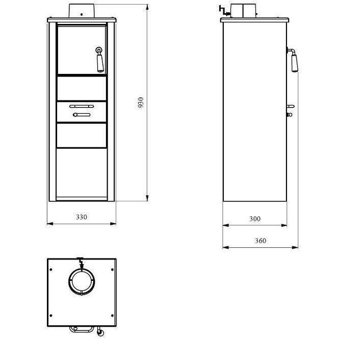 Acél Kályha Ekonomik Lm 6 kw