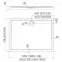 Téglalap alakú zuhanytálca Black Stone 90x100x5 Espera AQM268CST,2