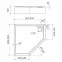 Ötszögletű zuhanytálca 80x80x12 Espera Plus AQM4697,2