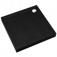 Négyzet alakú zuhanytálca Black Stone 90x90x12 Espera Plus AQM4631CST