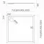 Négyzet alakú zuhanytálca Black Mat 80x80x12 Espera Plus AQM4630CMG,2
