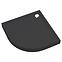 Félkör alakú zuhanytálca Black Mat 90x90x12 R55 Espera Plus AQM4634CMG