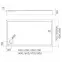 Téglalap alakú zuhanytálca Black Mat 80x100x12 Espera Plus AQM4636CMG,2