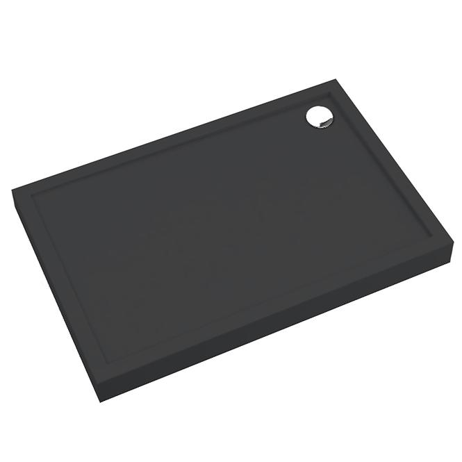 Téglalap alakú zuhanytálca Black Mat 90x120x12 Espera Plus AQM4647CMG